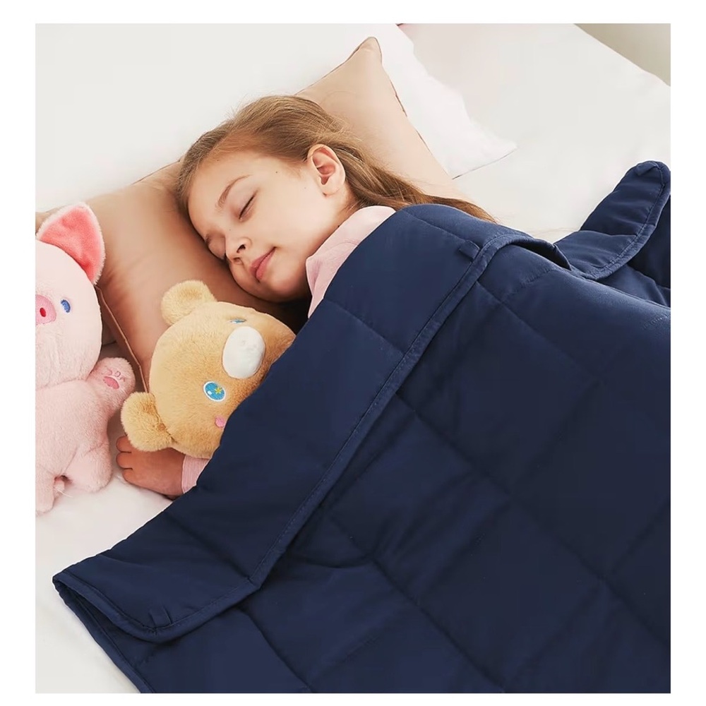 Navy Blue Weighted Blanket 60x40, 7lb.